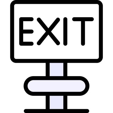 Çıkış simge vektör çizim