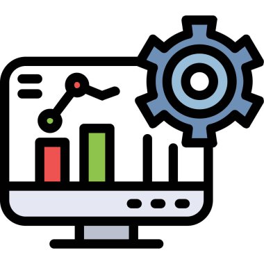 analitik analiz simgesi, vektör illüstrasyonu