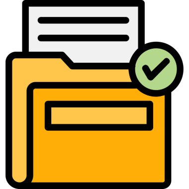 Belge. Web simgesi basit illüstrasyon