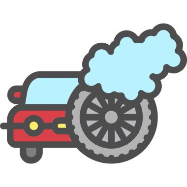 araba simgesi vektör illüstrasyonu