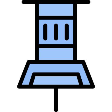 kule inşaat endüstrisi simgesi ana hatları biçiminde