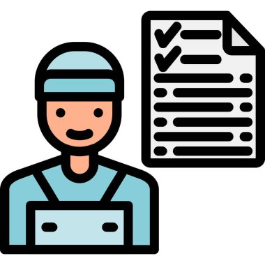 tıbbi ve sağlık çizgisi ikon vektör çizimi