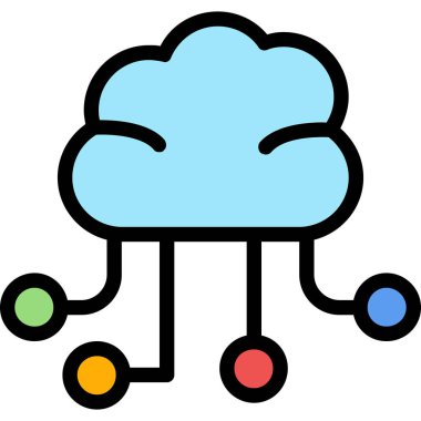 bulut hesaplama ağı simgesi