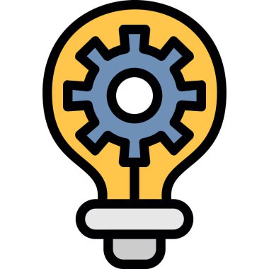 yaratıcı yenilik simgesi - ana hatlar biçiminde