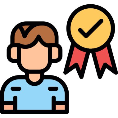 Madalya. Web simgesi basit tasarım