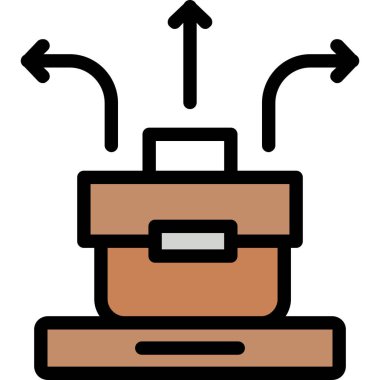 Kutu. Web simgesi basit illüstrasyon