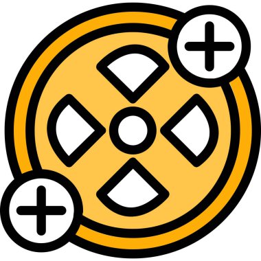 Bozuk para simgesi, vektör illüstrasyonu