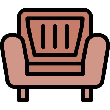 koltuk simgesi vektör illüstrasyonu