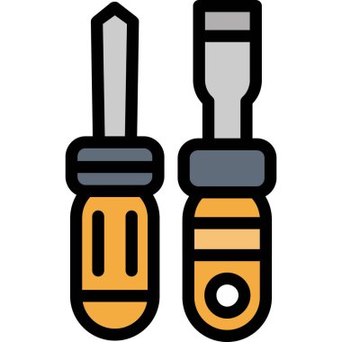 inşaat araçları renk ana hatları vektörü