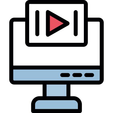 Video kamera simgesi vektörü