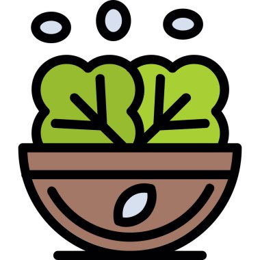 bitki simgesi vektör illüstrasyonu