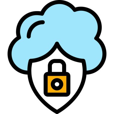 bulut bilgi işlem kilit simgesi