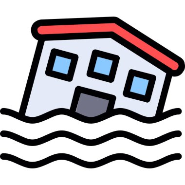 Sel simgesi. Vektör çizim