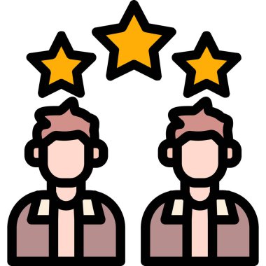 Müşteri hizmetleri müşteri simgesi, vektör illüstrasyon tasarımı