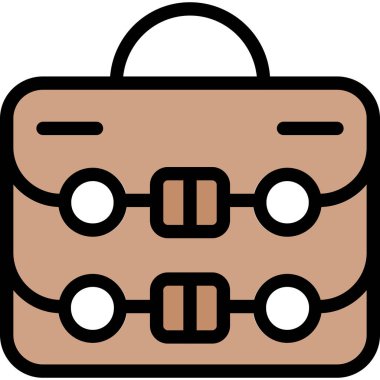 evrak çantası simgesi doldurulmuş - taslak biçimi