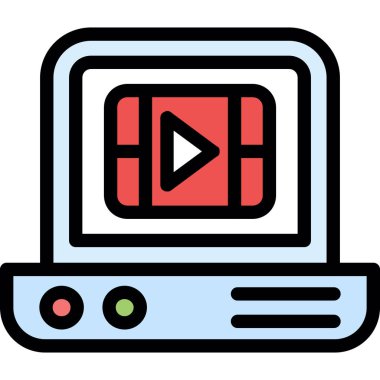 video oynatıcı vektör simgesi