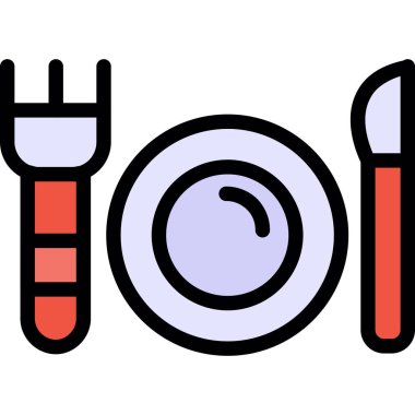 çatal simgesi vektör illüstrasyonu