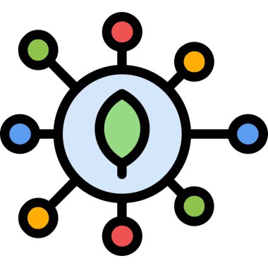 ağ bağlantı vektörü simgesi