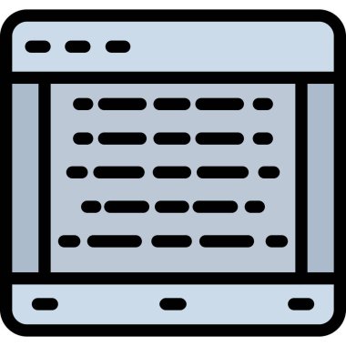 Ağ simgesi. Web sayfasının vektör illüstrasyonu