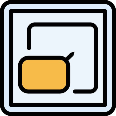 Modern ve basit bir simgenin vektör çizimi