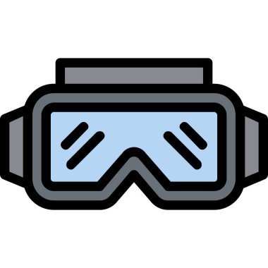 Gözlük. Web simgesi basit illüstrasyon