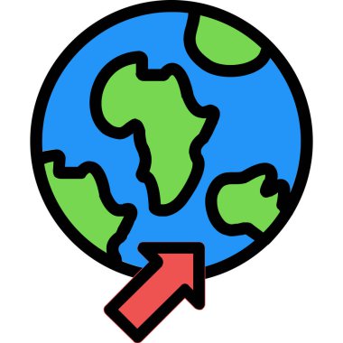 Dünya Küre vektör illüstrasyonu