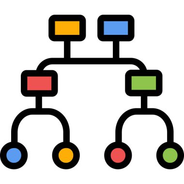 Web simgesi. Ağın vektör çizimi