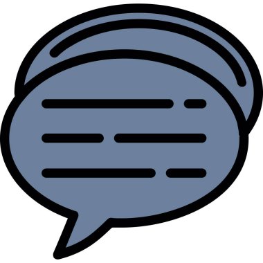 kabarcık sohbet ileti simgesi