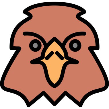 kuş simgesi, vektör illüstrasyonu