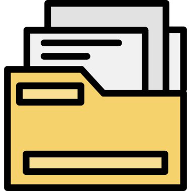 Dosya. Web simgesi basit illüstrasyon