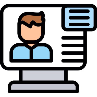 iş yönetimi vektör illüstrasyon simgesi