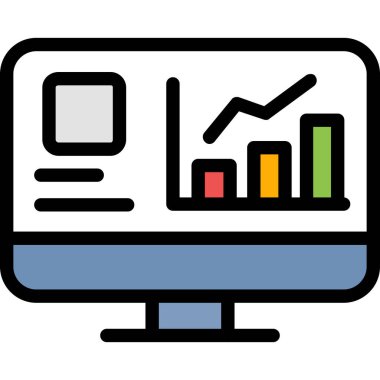 Analitik grafik. Web simgesi