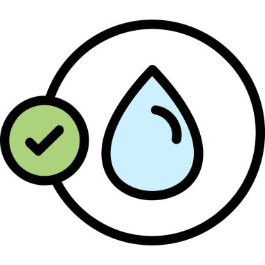 Su ikonu vektör çizelgesini bırak