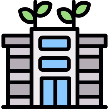 Mimari yapı şehir simgesi taslak biçiminde