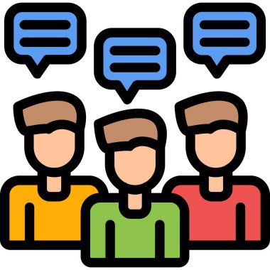 grup insan simgesini ana hatlar biçiminde gruplandırın