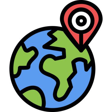 konum haritası konumu simgesi - taslak biçimi