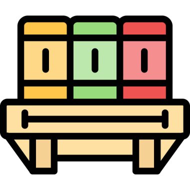 Kitap. Web simgesi basit illüstrasyon