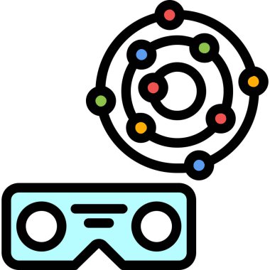 Gözlük gözlüğü simgesi - taslak biçiminde