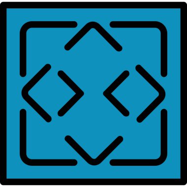 Modern bir simgenin vektör illüstrasyonu