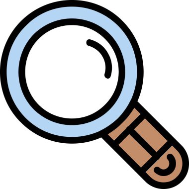 arama büyüteç simgesi ana hat biçiminde