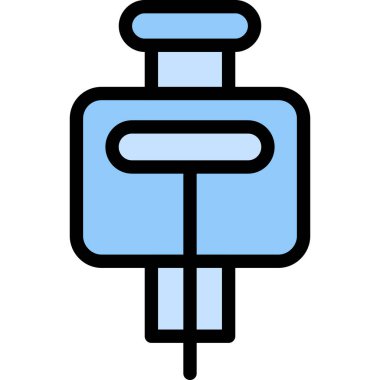 Fiş simgesi. Web için dolgu vektör simgesinin özet çizimi