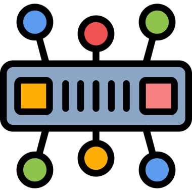 ağ bağlantısı simgesi, vektör illüstrasyonu