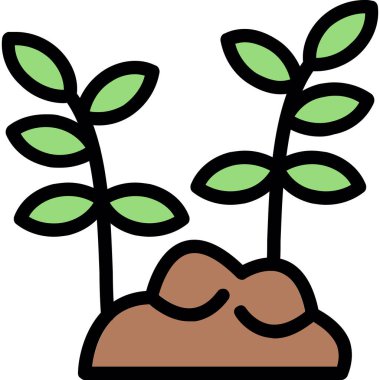 toprak simgesi vektör illüstrasyonu