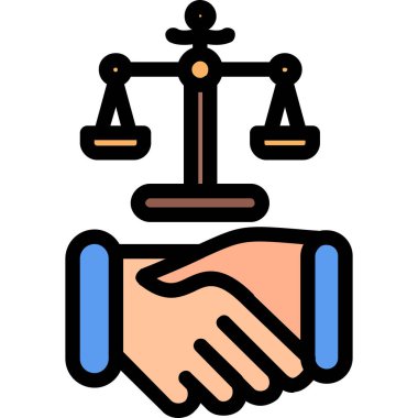 Tokalaşma ikonu. Web için basit bir anlaşma vektör simgesi çizimi.