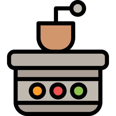 Kahve simgesinin vektör illüstrasyonu