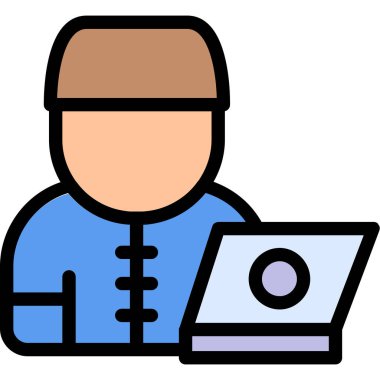 avatar. Web simgesi basit illüstrasyon