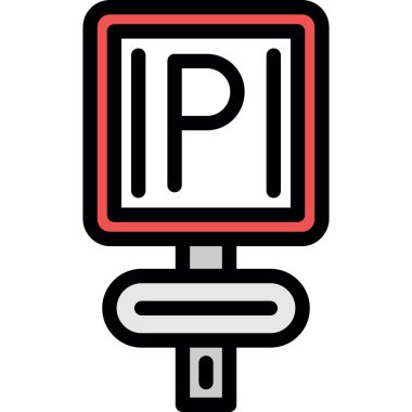 park simgesi, vektör illüstrasyonu