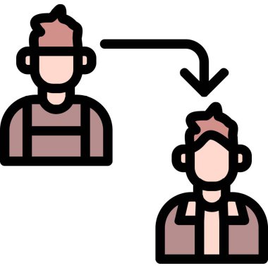 insanlar simge vektör illüstrasyonu