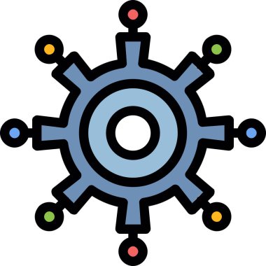 Küresel iş vektör simgesi