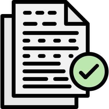 Kontrol listesi simgesi ile doldurulmuş - taslak biçimi